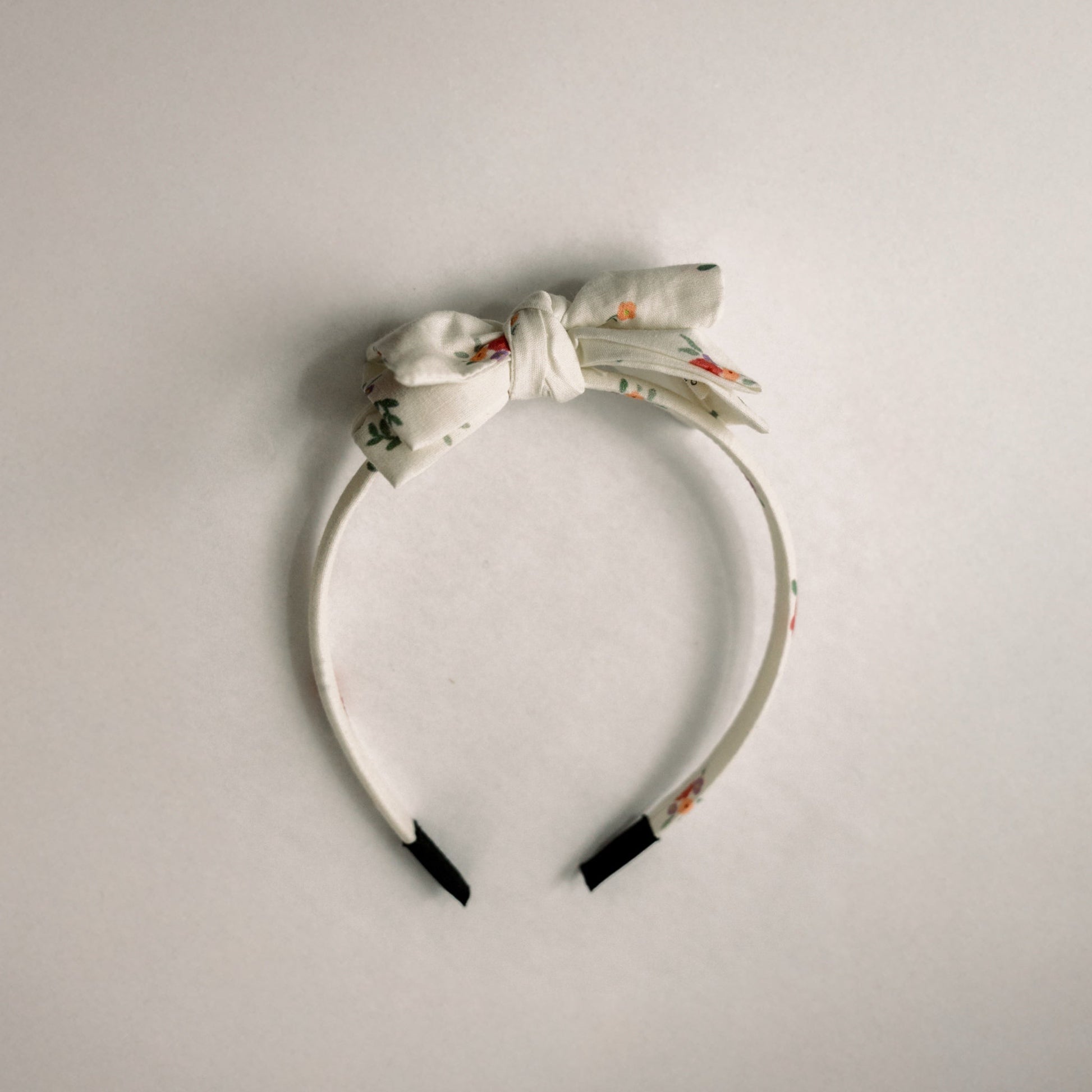 Three Little Bows Headband- Matin au Jardin