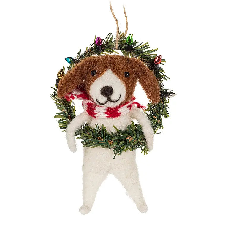 DOG WREATH ORNAMENT