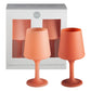 terra + peach | swepp | silicone unbreakable wine glasses