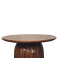 Solid Wood Round Fluted Coffee Table