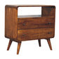 Solid Wood Curved Nordic Charm Console