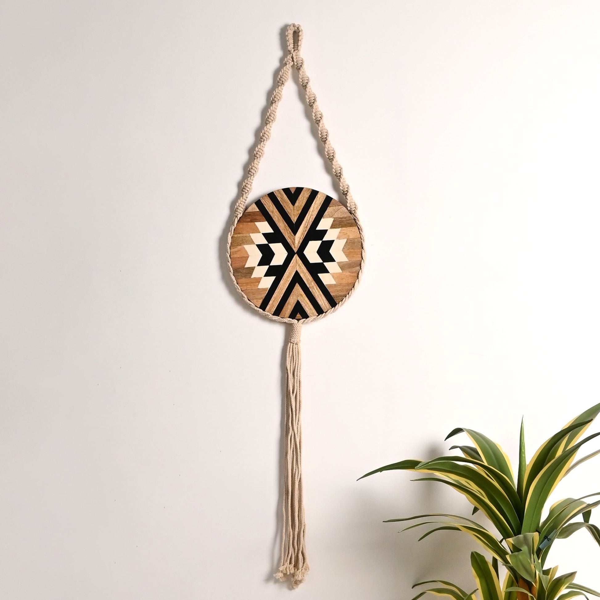 Wood & Rope Wall Hanging | Wood | Rustic Home Decor