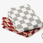 Gray Checker | Dog Bed or Bed Cover