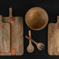 Vintage Inspired Wooden Charcuterie Board with Handmade Copper Details