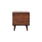 Solid Wood Curved California Walnut Blanket Box