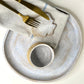 Handmade Ceramic PLATES BUNDLE | Color: Ocean Sand. (Sizes: 8.5" & 6")
