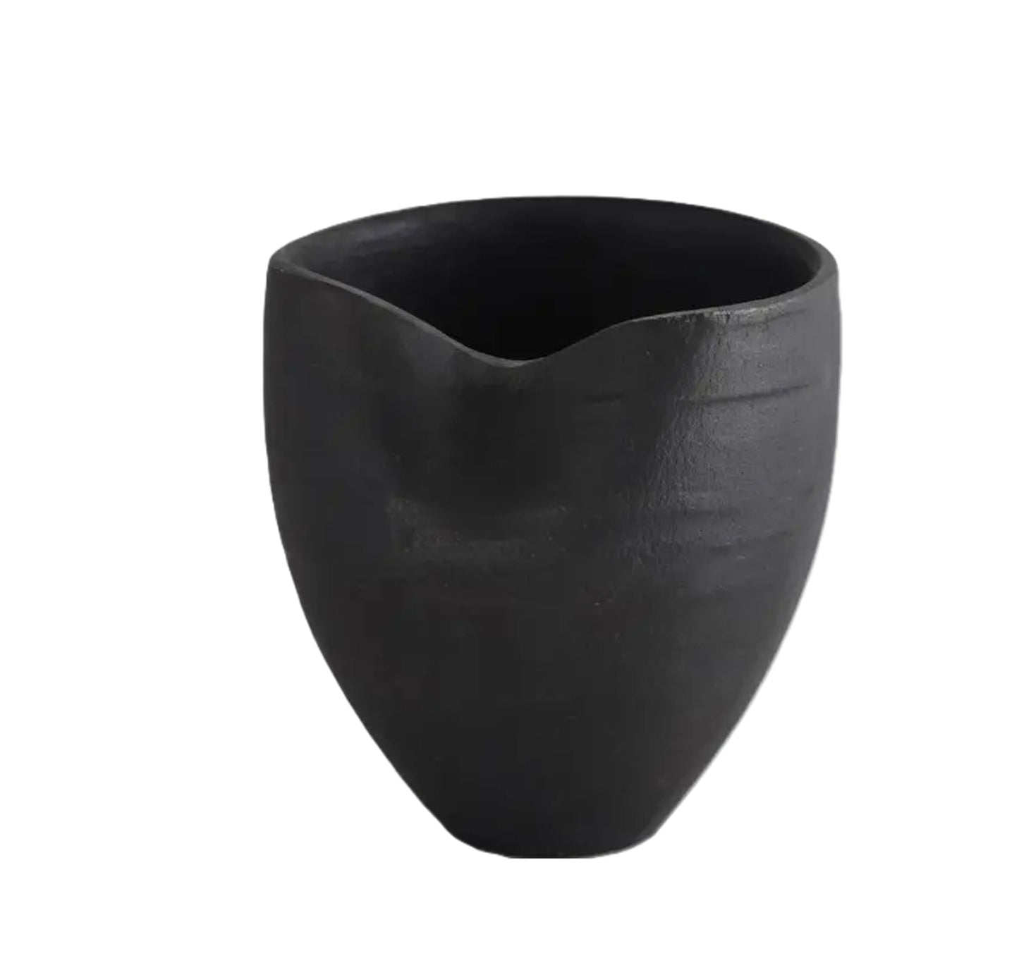 Minimal Black Aluminum Vase | Modern Matte Décor
