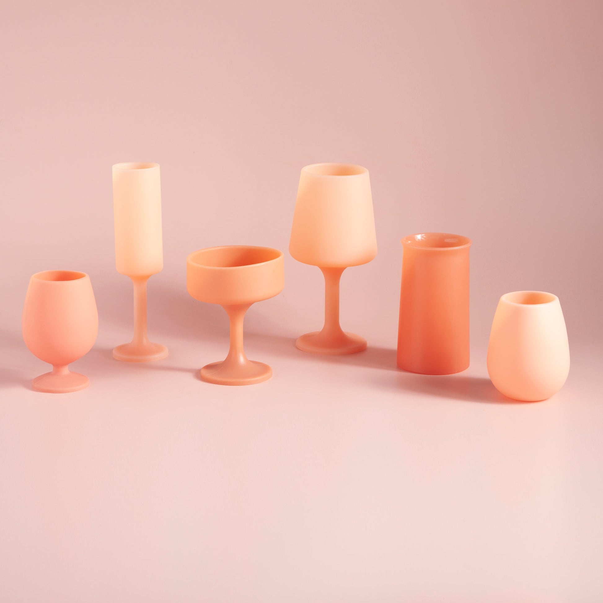 terra + peach | mecc | silicone unbreakable cocktail glasses
