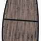 Wall Mirror with Blackwash Mango Wood Frame, Black, 28x60"