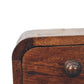 Solid Wood Curved Wall Mounted Bedside