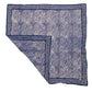 Large 39" Hand Dyed Batik Bandana - Soft Lightweight Cotton, Blue Stone