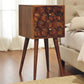 Solid Wood Mini Cube Nightstand
