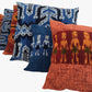 Handwoven Ikat Pillow Cover, Red. Burgundy Cover Only with No Insert. 12inches x 20inches, Cushion