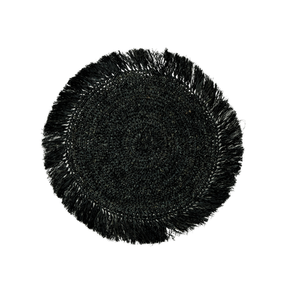 Woven Raffia Circular Placemats - Set of 4