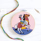COWGIRL PREMIUM EMBROIDERY KIT - 6 IN