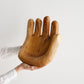 Open Hand Hand-Carved Wooden Bowl Sculpture (Discoloration)