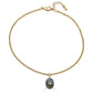 Labradorite and Blue Topaz Inlay Necklace