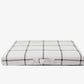 White Plaid | Dog Bed or Bed Cover