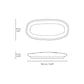 Shallow Organic Oval Platter Mini Set of 4