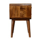 Solid Wood Curved Nightstand