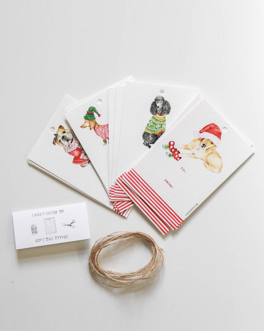 FESTIVE PET GIFT TAG SETS by Lana's Shop