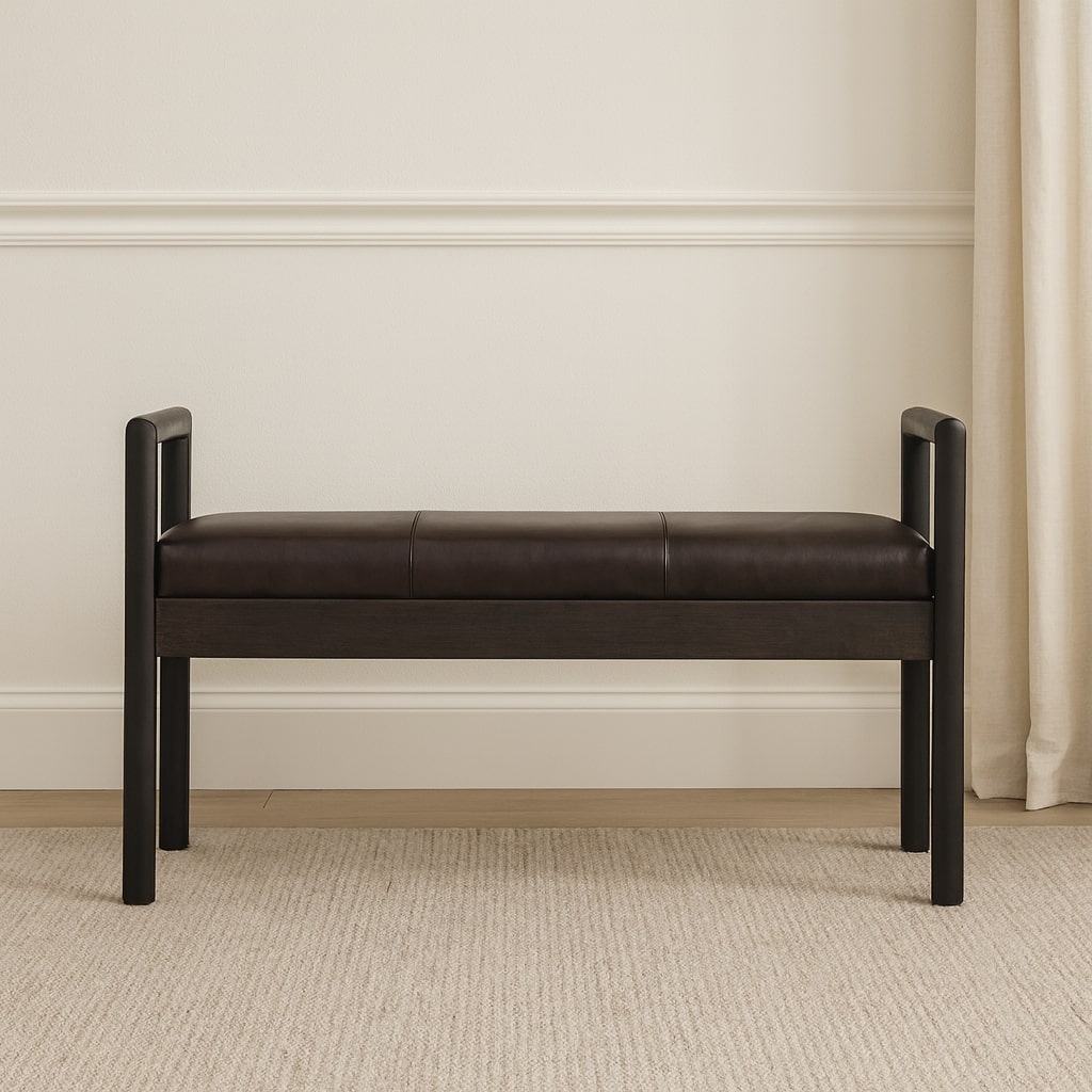 Solid Wood Gridline Bench