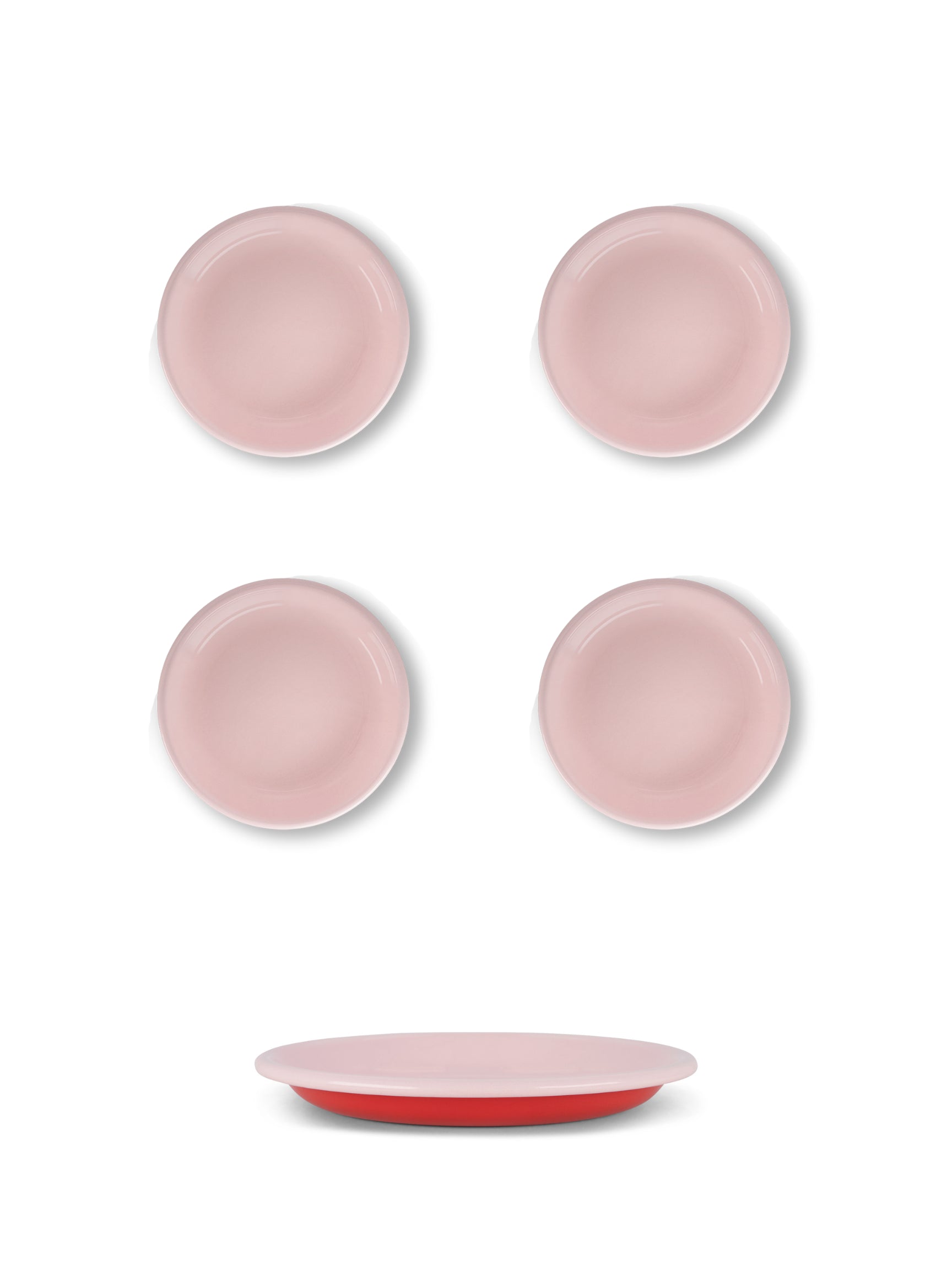 S/4 Enamel Side plate  - Two Tone