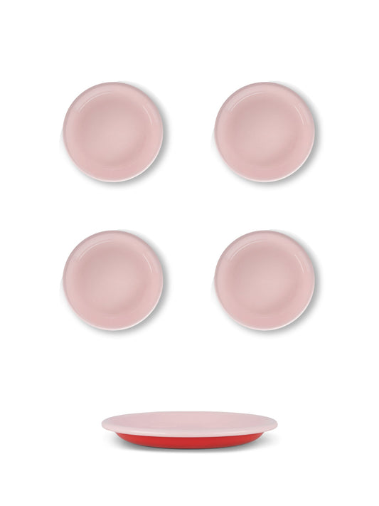 S/4 Enamel Side plate  - Two Tone