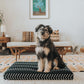 Black Chevron | Boho Dog Bed or Bed Cover