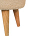 Solid Wood Boucle Petite Footstool