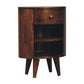 Solid Wood Cortez California Walnut Bedside Table