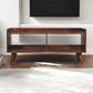 Solid Wood Open-top Chestnut Media Unit