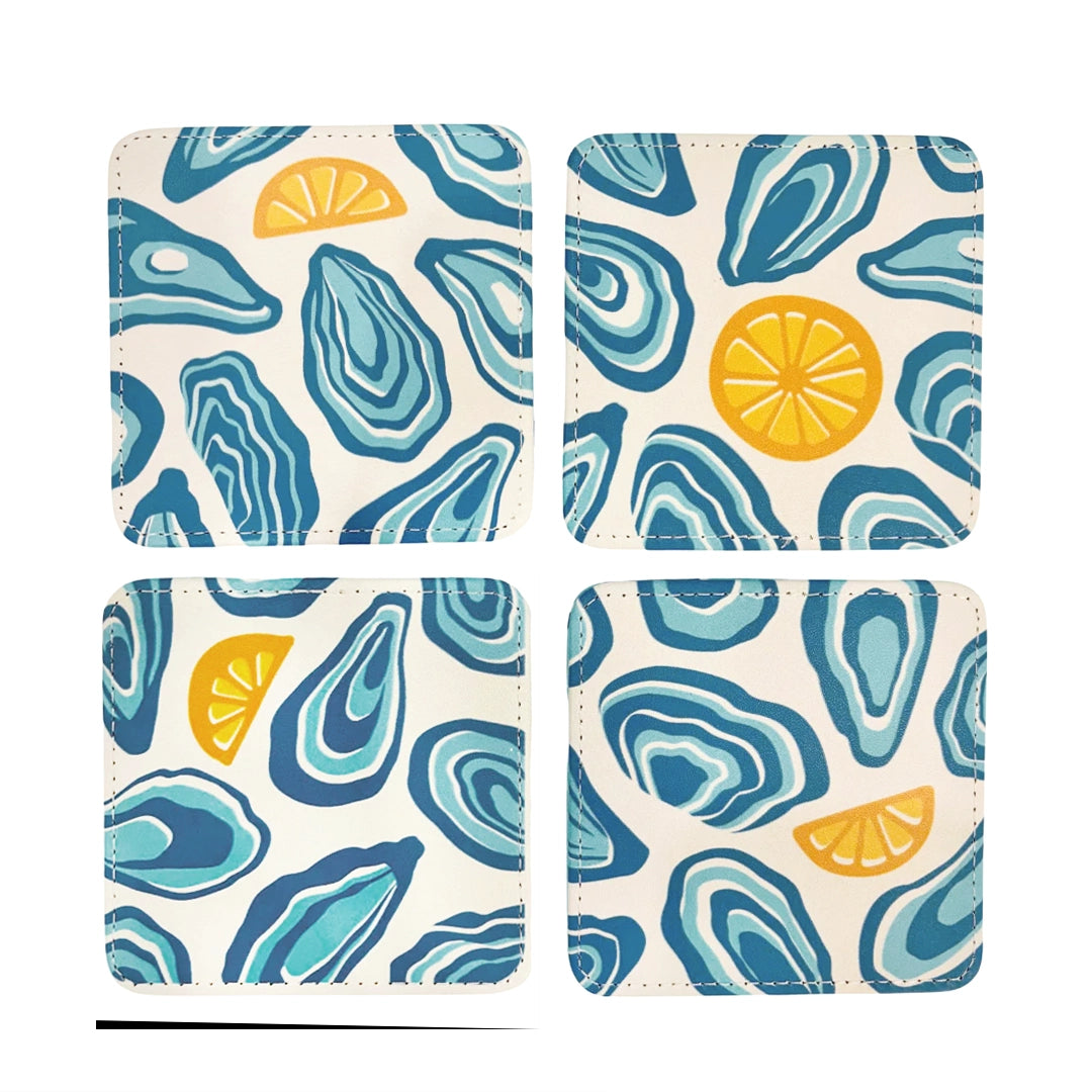 Oyster Twist Coasters, Set of 4
