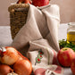 Olive Hand-Stitched Kitchen Towel Set