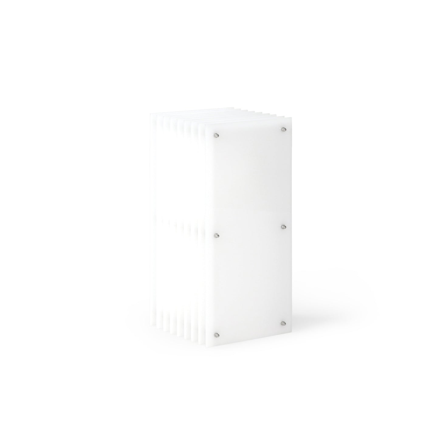 Lớp small rectangle in milky acrylic