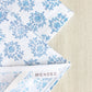 S/2 Tea Towel Set - Lotus & Stripe, Navy