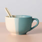 Pheeka Striped Jumbo Mug with Spoon