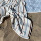 Raita Towel - Medium - Caramel / Ice Blue