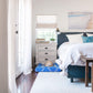 Blue Bogolan | Boho Dog Bed or Bed Cover