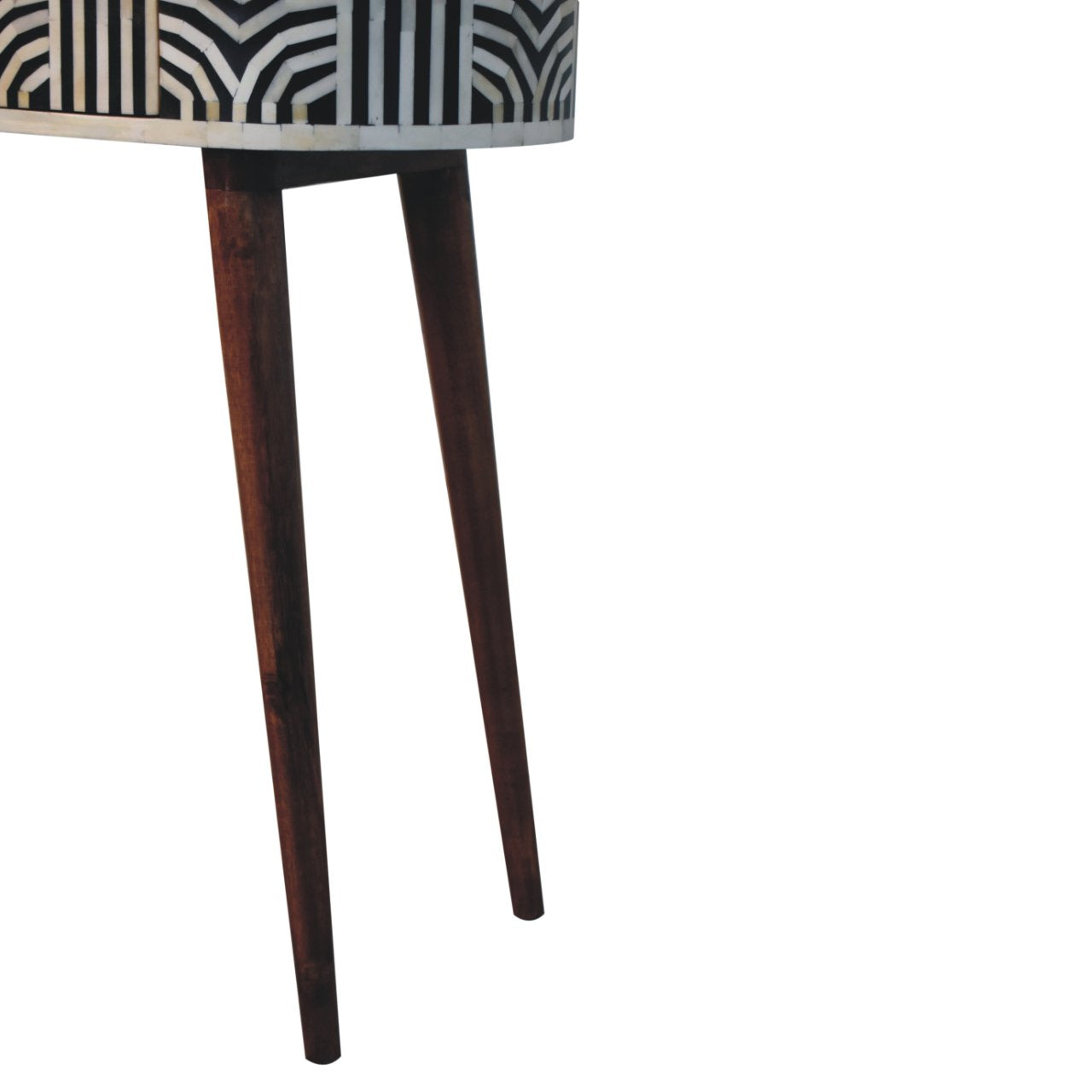 Solid Wood Honey Caramel Edessa Bone Inlay Console Table