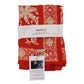 Large 39" Hand Dyed Batik Bandana, 100% Soft Cotton, Fiery Flora