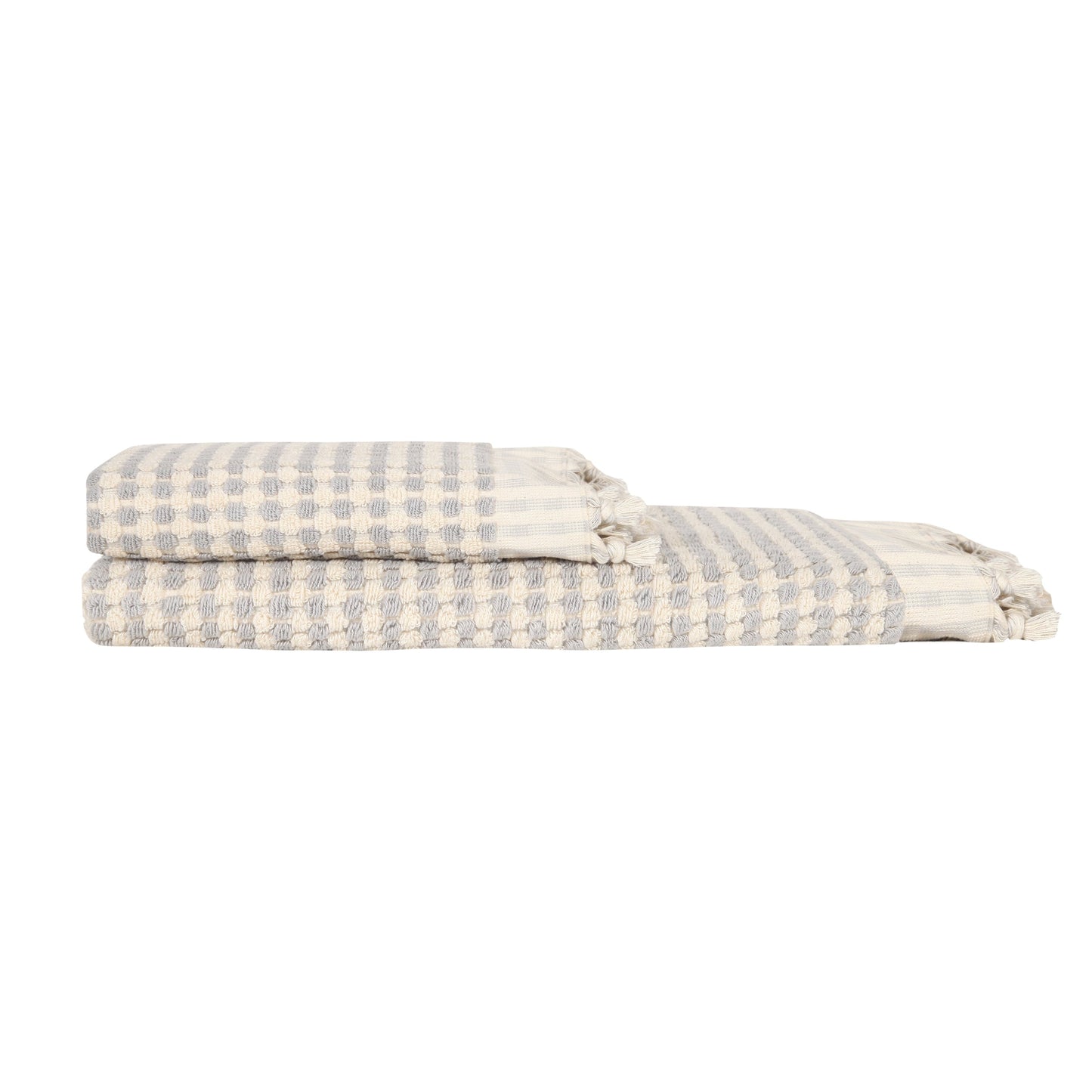 Dots 4 Piece Terry Towel Set with Bath Mat
