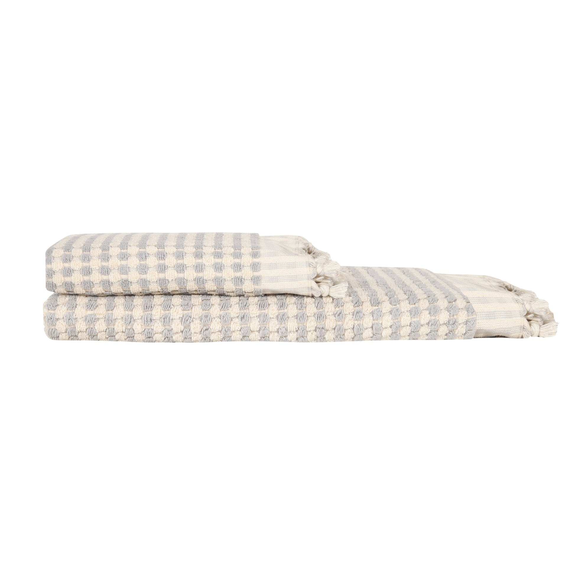 Dots 4 Piece Terry Towel Set with Bath Mat