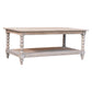 Solid Wood Ellsworth Spindle Coffee Table in Acid Wash