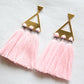 Trío Tassel Earring - Rose Quartz
