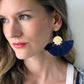 Sol Tassel Earring - Navy