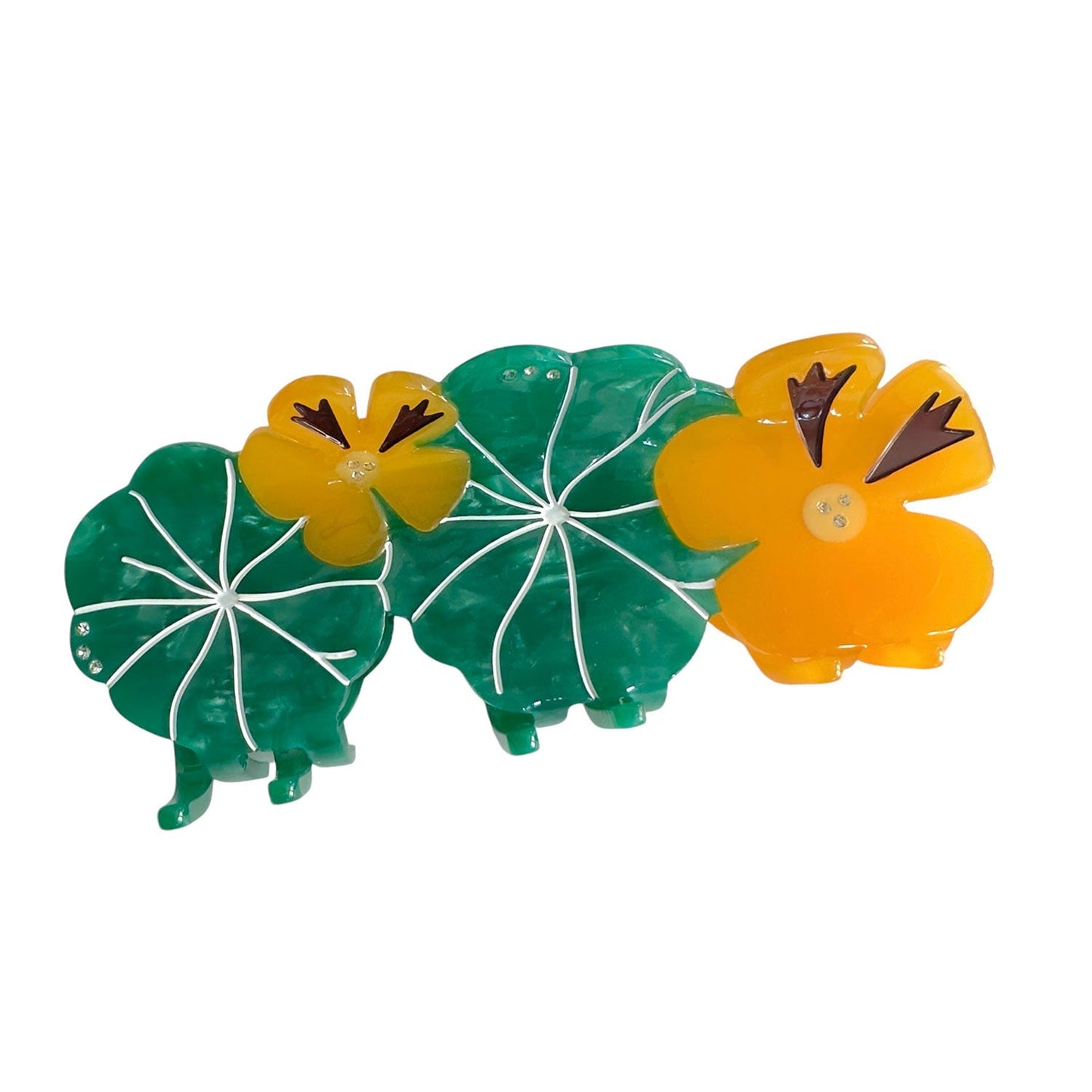 Nasturtium Garden Hair Claw