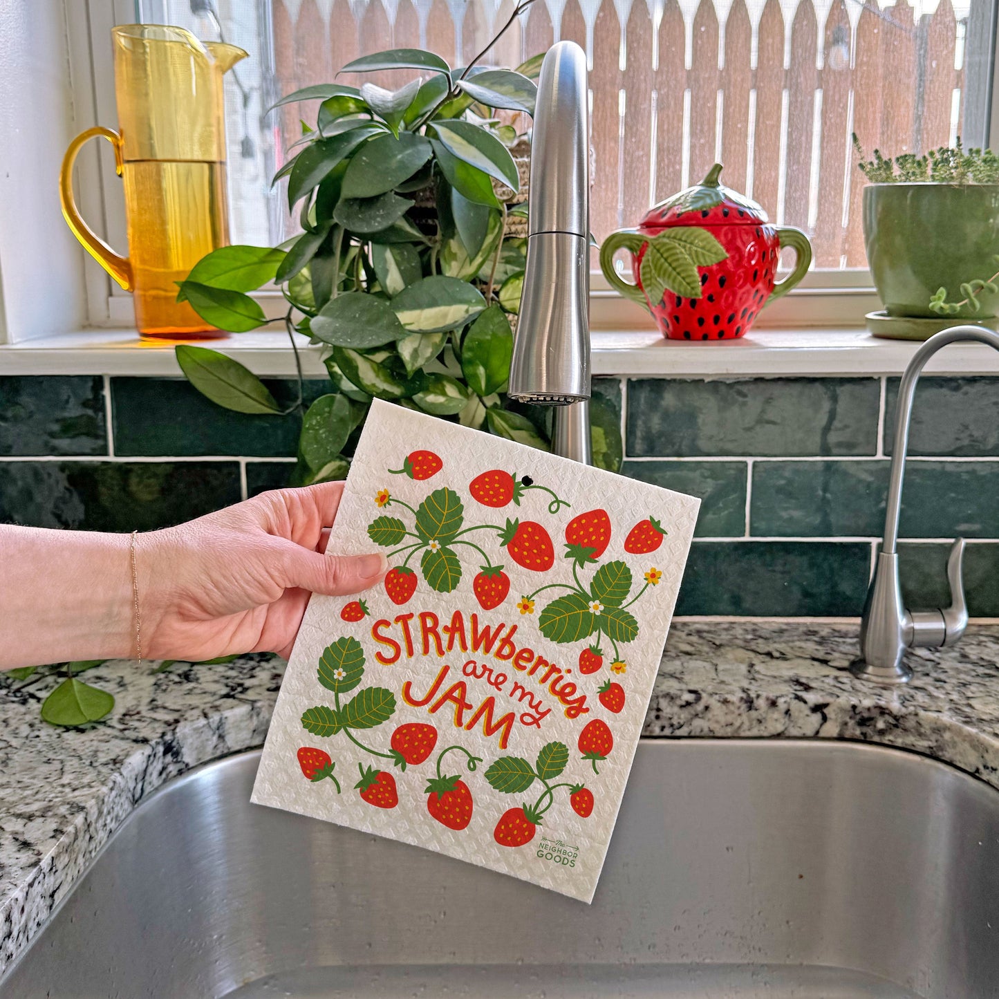 Strawberry Sponge Cloth