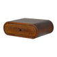 Wall-Mounted Round Chestnut Bedside