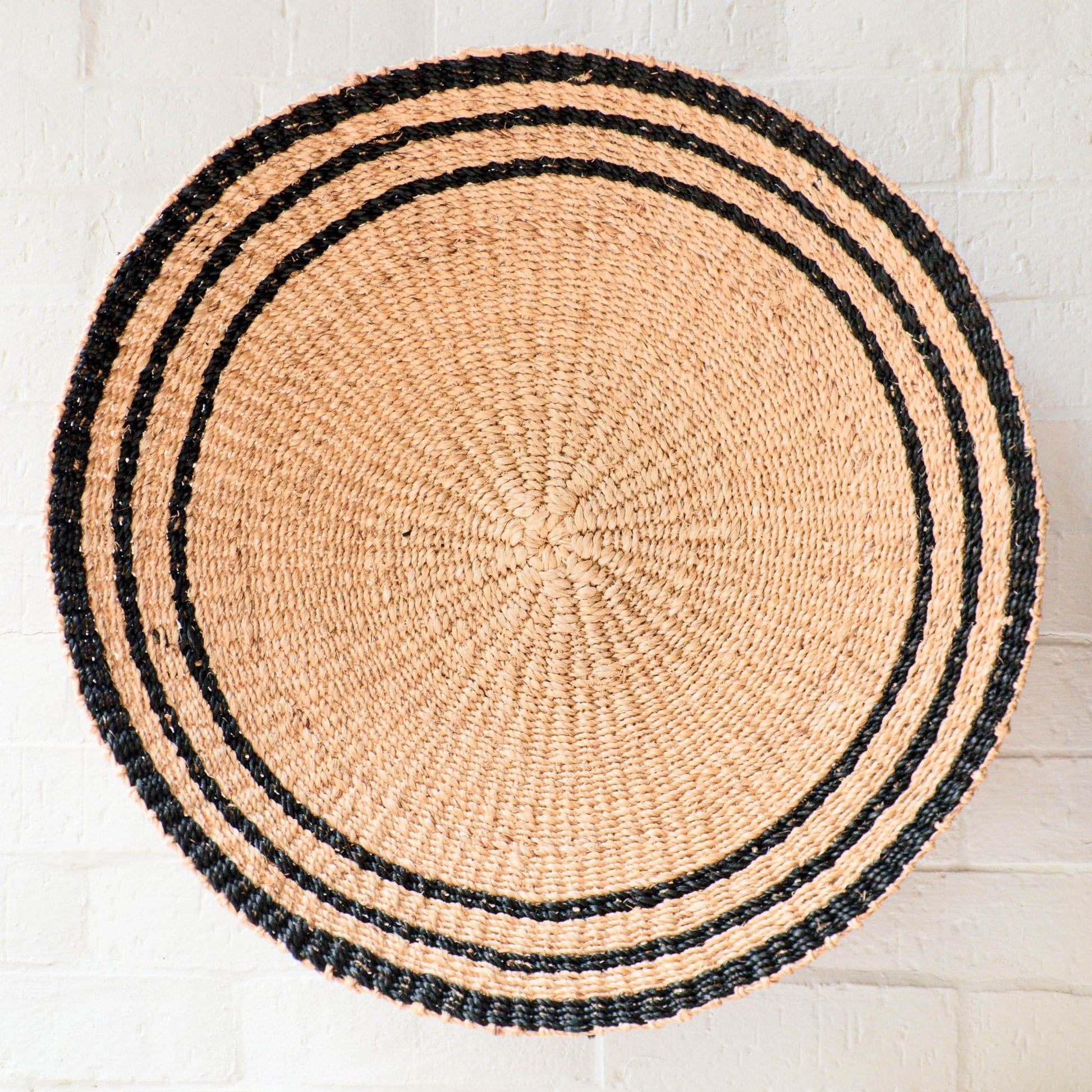 Natural + Black Wall Baskets, Large